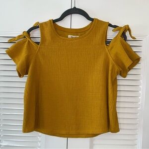 Madewell cold shoulder blouse